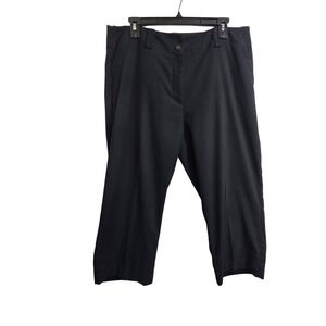 Nike Golf Capri Pants Womens 12 Black Nike Fit Dry Cropped Trousers Gorpcore